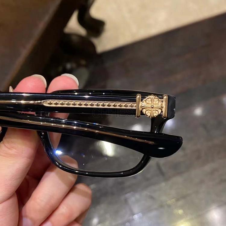 CHROME HEARTS Chrome hearts 克罗心GRIM黑框金色光学镜- CHHES