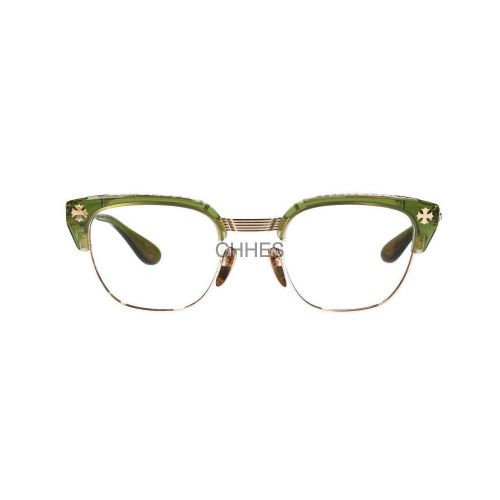 Chrome hearts 克罗心 BONEN NOISSEUR I金框绿腿眼镜