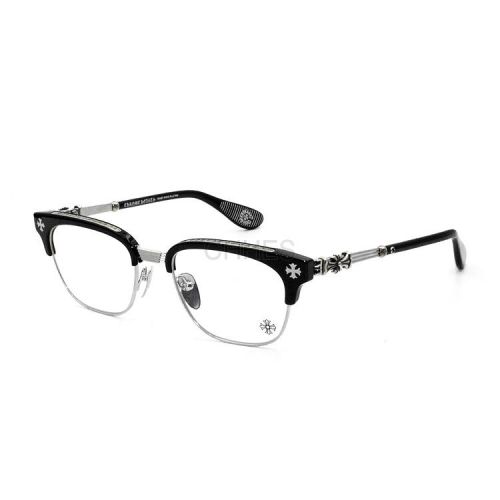 Chrome hearts 克罗心 BONENNOISSEURII黑框黑腿眼镜
