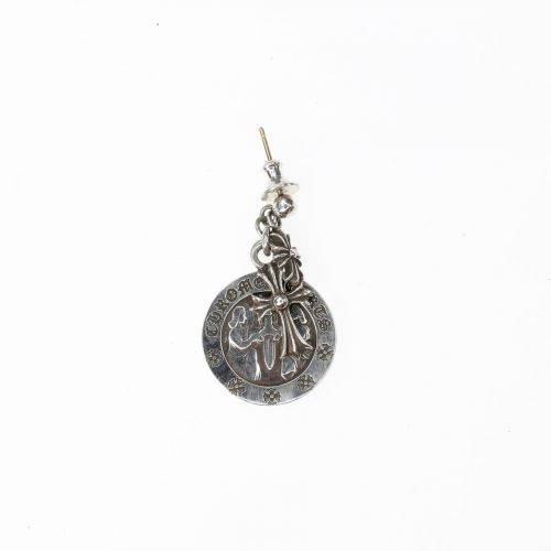 Chrome hearts 克罗心 V2天使圆牌三合一耳坠