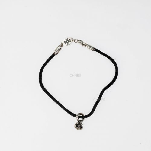 Chrome hearts 克罗心 童军花吊坠黑手绳
